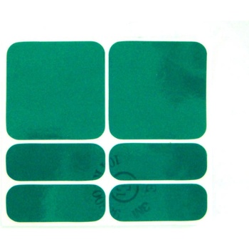 ShamanRacing reflexné samolepky set 6ks zelené