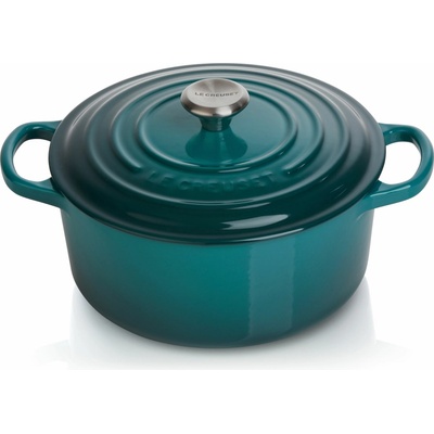 Le Creuset Kastról SIGNATURE 24 cm 4,2 l DEEP TEAL liatina