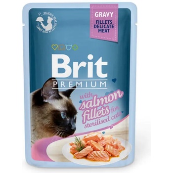 Brit Premium Sterilised salmon fillets 85 g