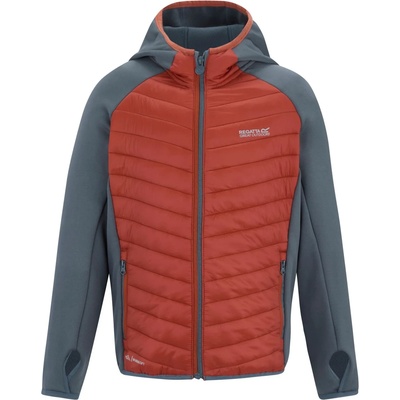 Regatta Детско поларено яке Regatta Kid's Junior Andreson Hybrid Hybrid jacket - Dark Storm / Brick - размер 8-9 Years (703-7785-0515)