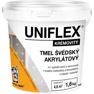 Uniflex akrylátový švédský tmel 800 g bílá