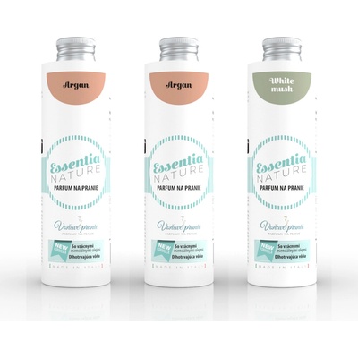 Essentia sada Parfém na praní 2 x Argan + 1 x White Musk 3 x 250 ml
