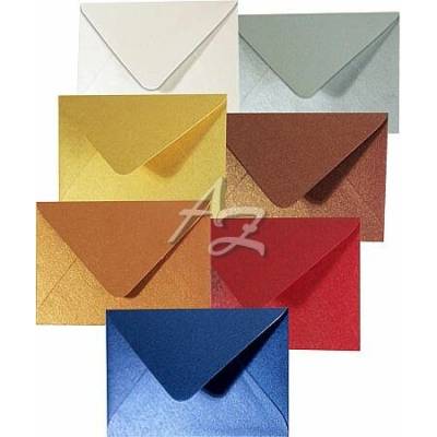 obálka C6 120g./10ks 114x162mm metal mix
