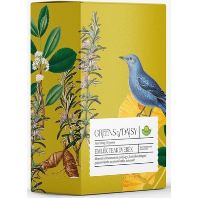 Herbária Greens of Daisy bylinná čajová zmes na podporu pamäte, koncentrácie a mozgových funkcií 50 g
