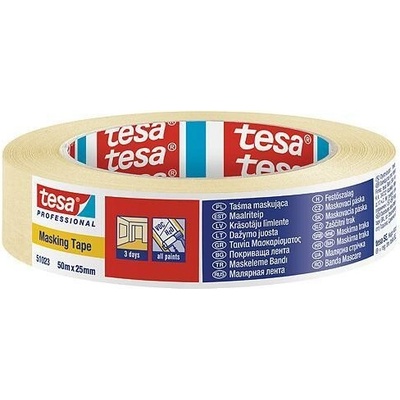 Páska tesa® PRO, maskovacia, 25 mm, L-50 m