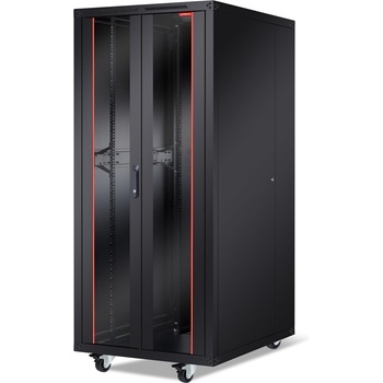 Formrack Комуникационен шкаф Formrack 19" Free standing rack 42U 800/1000mm, height: 2096 mm, loading capacity: 600 kg, front tempered gl (BETA-42U80100)