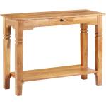 vidaXL Конзолна маса, 100x40x76 cм, акациево дърво масив (338033)