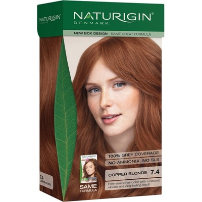 Naturigin Permanent Hair Colours Medium Blonde Red 7.4 115 ml