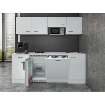 Flex Well Kuchyňa Wito 210 cm/typ 2 chladnička/mikrovlnka/varná doska/umývačka