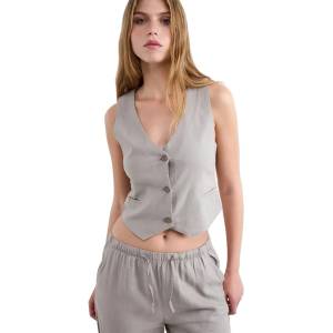 BALMOHK Елек Balmohk 30000511 Rustic waistcoat - Grey (Deep Taupe)