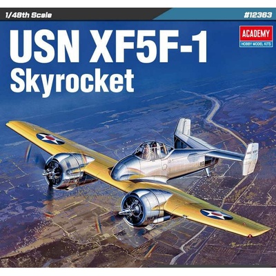 ACADEMY Model Kit letadlo 12363 USN XF5F 1 Skyrocket 1:48