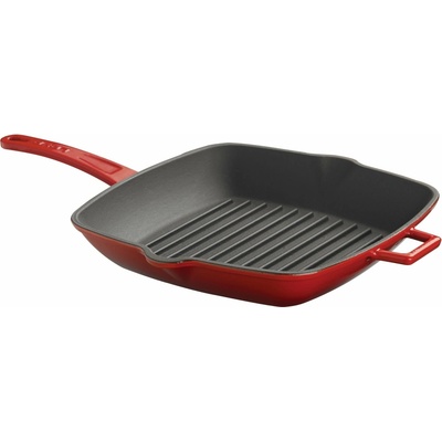 LAVA METAL Litinová grilovací pánev 20x20 cm - červená LVPGT2020K0R