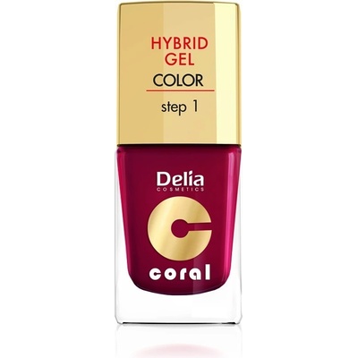 Delia Cosmetics Coral Hybrid Gel Nail email č.18 marsala 11 ml