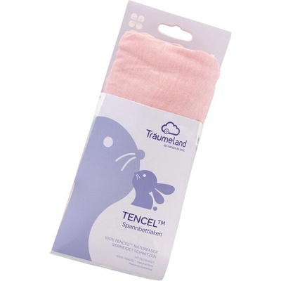 Träumeland prestieradlo Tencel malve-rose 40x90