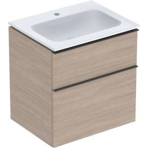 Geberit iCon - Шкаф с мивка, 60х48х63 см, 2 чекмеджета, KeraTect, дъб 502.331. JH. 1 (502.331.JH.1)