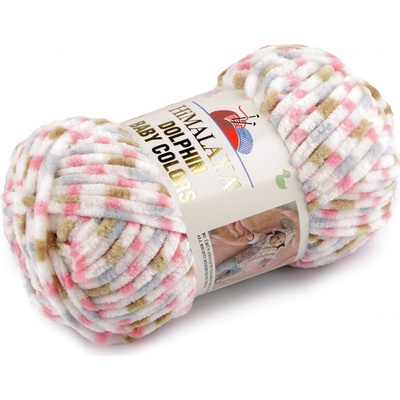 Stoklasa Pletací žinylková příze Dolphin Baby Colors 100 g Balení: 1 ks, Varianta: 16 (80413) Off White růžová 16 (80413) Off White růžová
