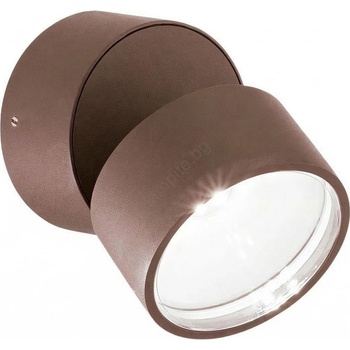 Ideal Lux - LED външно стенно осветително тяло OMEGA LED/7W/230V CRI 90 IP54 кафяво (ID285498)