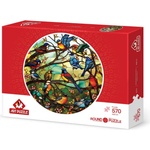 Art Puzzle Кръгъл пъзел Art Puzzle от 570 части - Витраж на горския хор (45706)