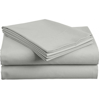 Textilomanie Bavlněné prostěradlo s gumou STANDARD světle šedé 90x200