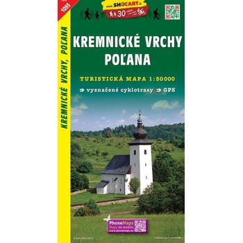 Kremnické vrchy Poľana 1:50 000