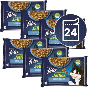 FELIX Капсули FELIX Sensations Jellies, вкусен избор от риба в желе 24 x 85 г