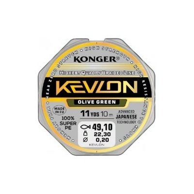 Konger Šňůra Kevlon X4 10m 0,16mm