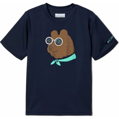 Columbia Grizzly Ridge SS Graphic Shirt Collegiate Navy Bearly Shades