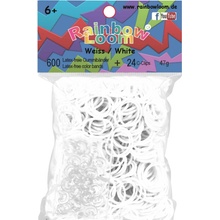 RAINBOW LOOM Original gumičky 600 kusov biele