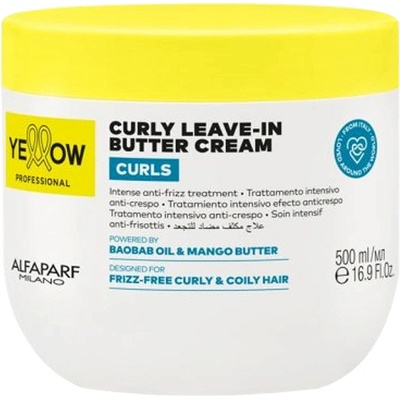 Yellow Professional Curls Curly Leave-In Butter Cream 500 ml