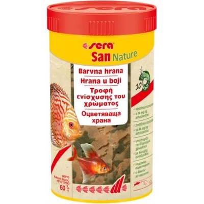 Sera San Nature - Храна за риби за подсилване на цветовете, 12 гр