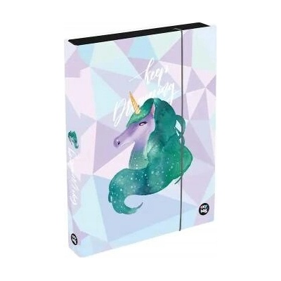 Oxybag puzdro s gumičkou na zošity A4 Jumbo OXY Sherpy Unicorn