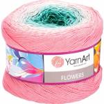YARNART Flowers 292 Pink Blue Плетива прежда (Flowers 292)