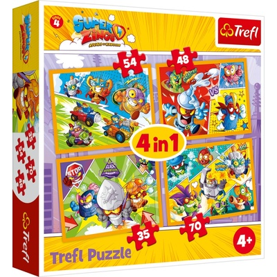 Trefl 34343 Super Zings 4v1 35,48,54,70 dílků