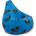 Pufrelax Пуф круша за деца 4-14 г. , 160л. , Nirvana Light, Водоустойчив, Off Road, Многоцветен (PUF-G-NL-PEX-OFF)