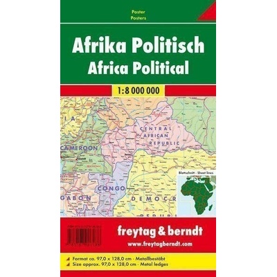 AFR B Afrika 1:8 000 000 / politická nástěnná mapa (lištovaná)