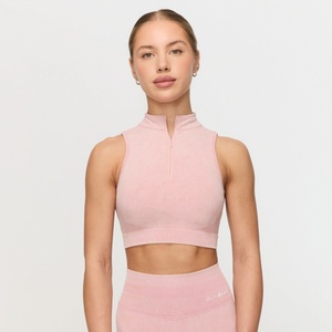GymBeam Безшевен спортен сутиен Fierce Baby Pink XL