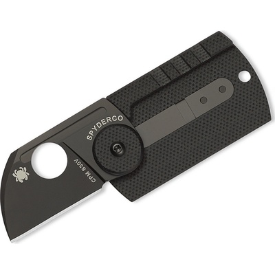 Spyderco Dog Tag Folder Uhlíkové Vlákno/G-10 Laminát Černá Čepel/Slip Joint C188CFBBKP