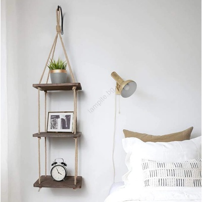 ASIR GROUP Висяща етажерка 90x25 cм смърч (AS1090)