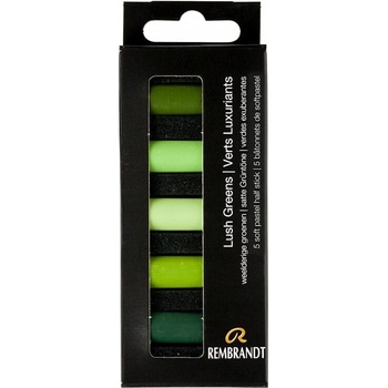 Rembrandt Micro sada suchých pastelov Lush Greens 5 ks