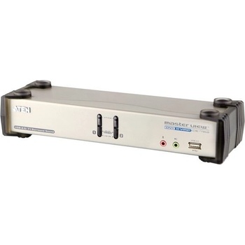 Aten CS-1782 KVM přepínač 2-port DVI KVMP USB, usb hub, audio 7.1, kabely
