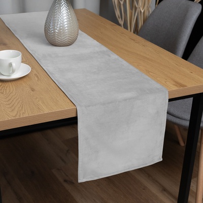 Biante Zamatový behúň Velvet Prémium SVP-027 Svetlo sivý 35x120 cm