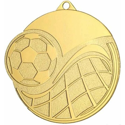 MMC6065 Futbalová kovová medaila 60 mm zlatá