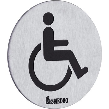 SO - XTRA FS959 - Piktogram WC bezbariérové samolepiaci NEM - nerez matná | MP-KOVANIA.sk