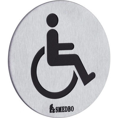 SO - XTRA FS959 - Piktogram WC bezbariérové samolepiaci NEM - nerez matná | MP-KOVANIA.sk