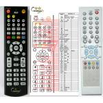 GENERAL SENCOR SDB1002T, SDB1004T, SDB2006 - съвместимо дистанционно управление на марката General (SDB1002T, SDB1004T, SDB2006) Дистанционно