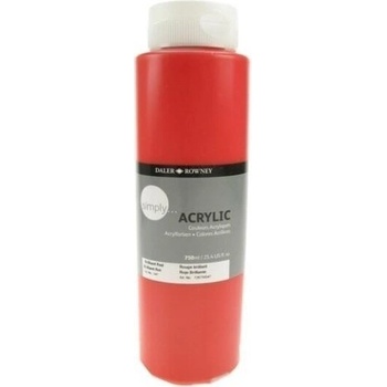 Image 1 of Daler-Rowney Simply АКРИЛНА боя Brilliant Red 750 ml 1 бр (126750547)