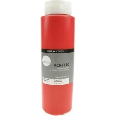 Daler-Rowney Simply АКРИЛНА боя Brilliant Red 750 ml 1 бр (126750547)
