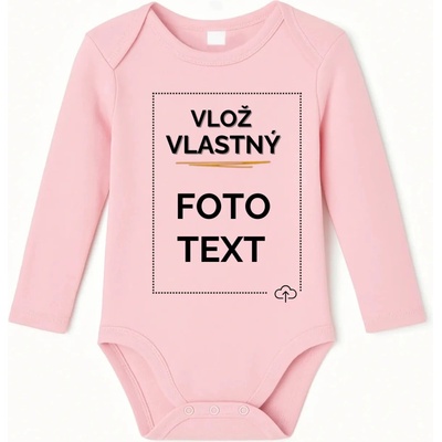 Detské body s potlačou Ružova