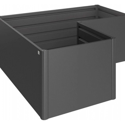 Biohort Vyvýšený záhon L2x1 plechový 201 x 201 x 77 cm strieborný metalický