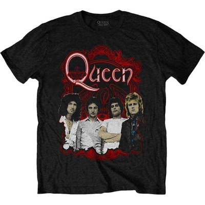 Queen Ornate Crest Photo Black M Риза (QUTS78MB02)